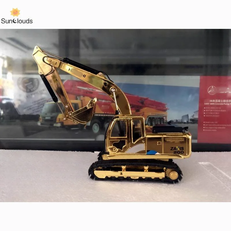 

Модель игрушечного экскаватора Hitachi, масштаб 1:40, модель модели, модели игрушечного автомобиля под давлением, коллекционный подарок и дисплей