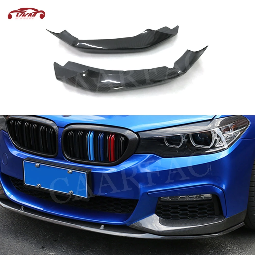 

Carbon Fiber Front Bumper Lip Splitters Flaps for BMW 5 Series G30 G31 G38 520i 530i 540i M Sport 2017-2019