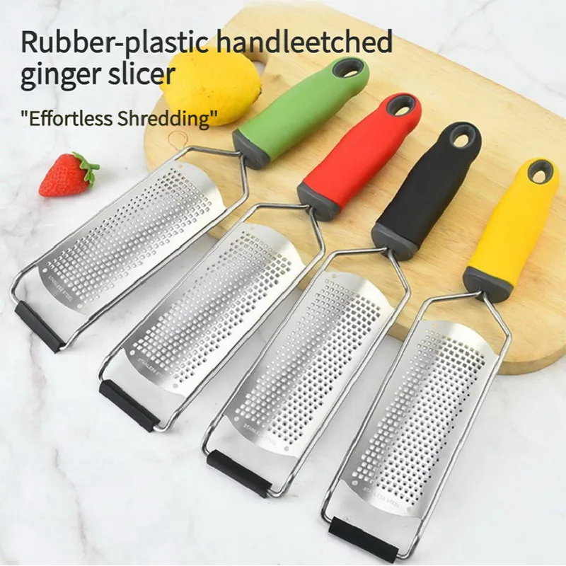 Stainless Steel Cheese Grater Steel Gouging Random Color Non-slip Handle Available In Four Colors Fruit Grater Kitchen Gadget