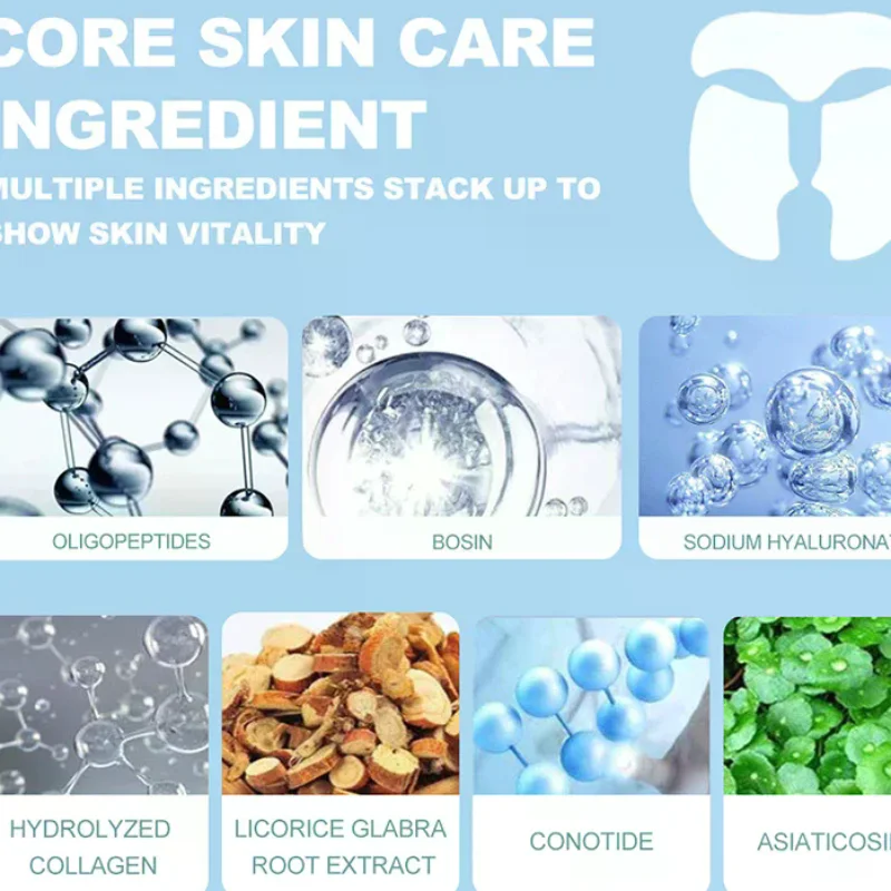 

3Pcs/Bag Collagen Film Paper Soluble Facial Mask Anti Aging Moisturizing Hydrolyzed Film Fade Line Firming Lifting Face Skin Car