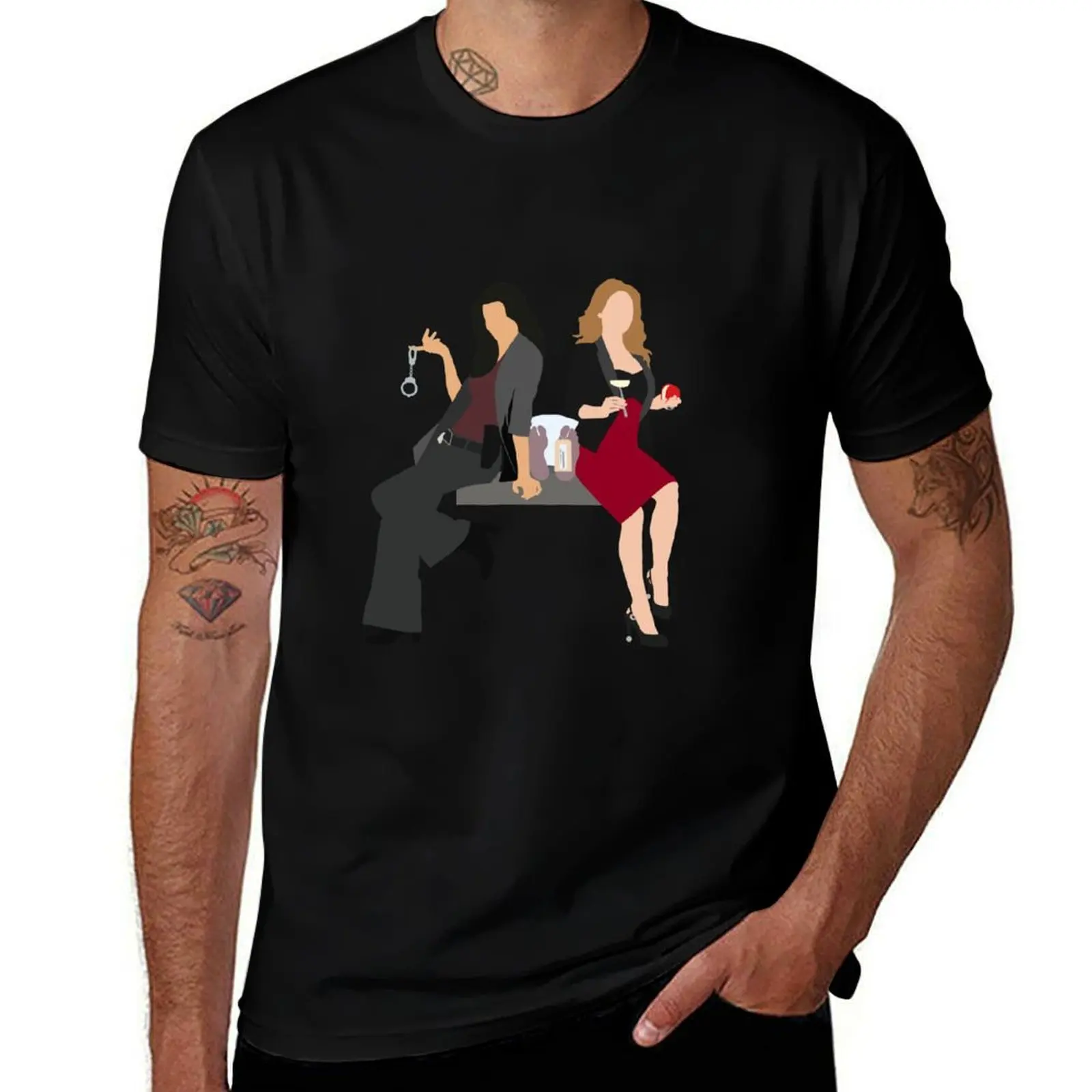 Rizzoli & Isles drawing T-Shirt Basic Casual Wear Short Sleeve Top