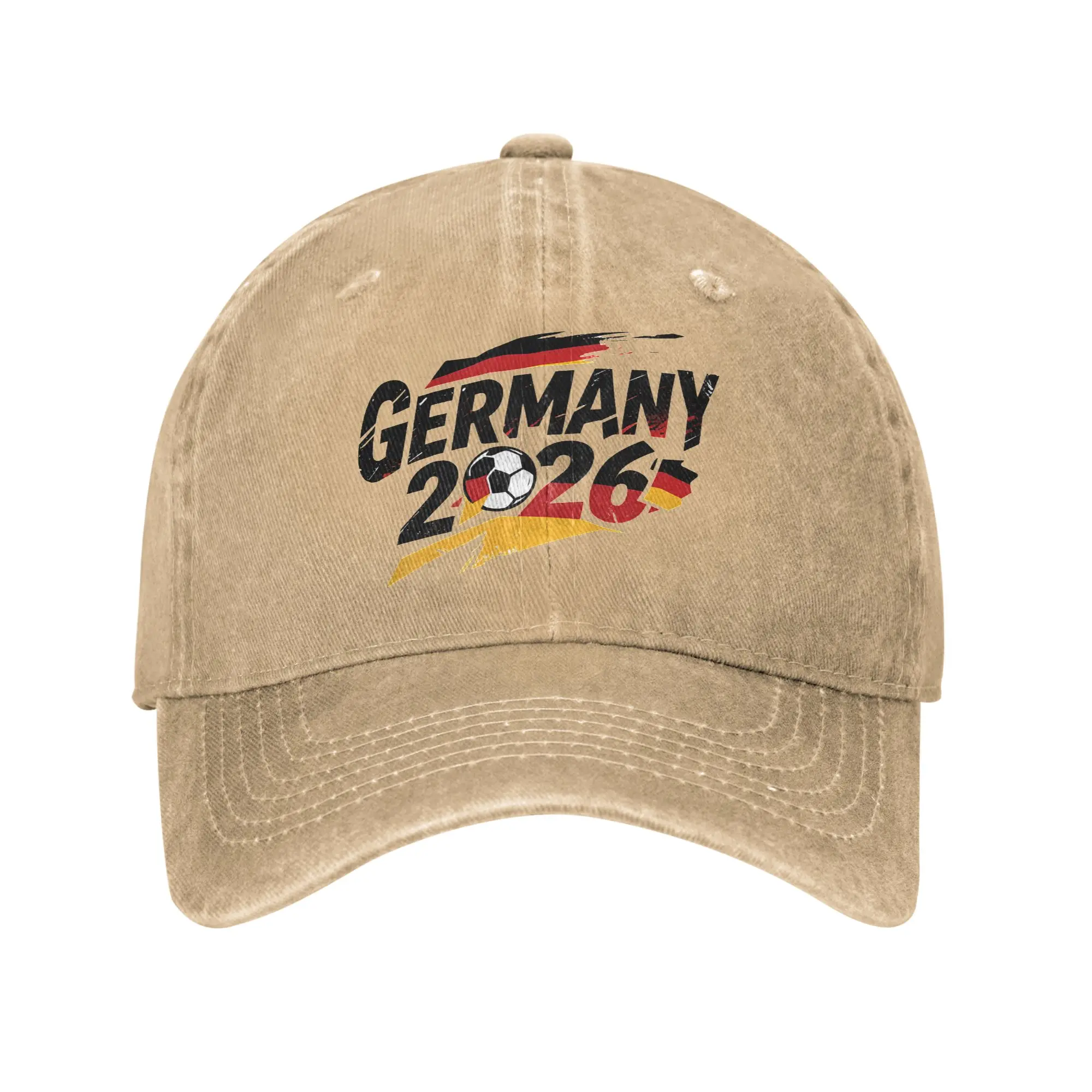 Germany Football Match 2026 Baseball Caps Distressed Washed Usa Canada Mexico Soccer Snapback Cap for Men Women Summer Hats Cap