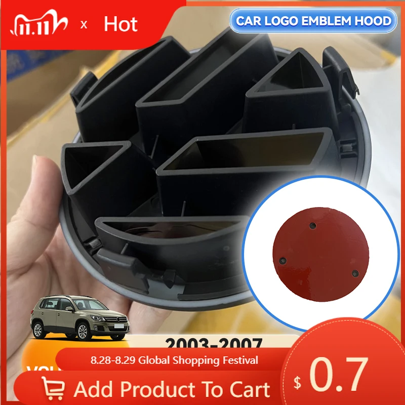 

Держатели для горячих чашек 2026 для VW Volkswagen 2 шт. ABS Замена 127 мм 110 мм Автомобильная передняя решетка Значок Задний багажник Эмблема Крышка для Go