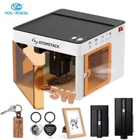 Yeelaser For Atomstack P1 Mini 5W Diode Laser Engraving Machine 1.2W IR Dual Laser For Dog Tags Stone Logo Rubber Plywood AI