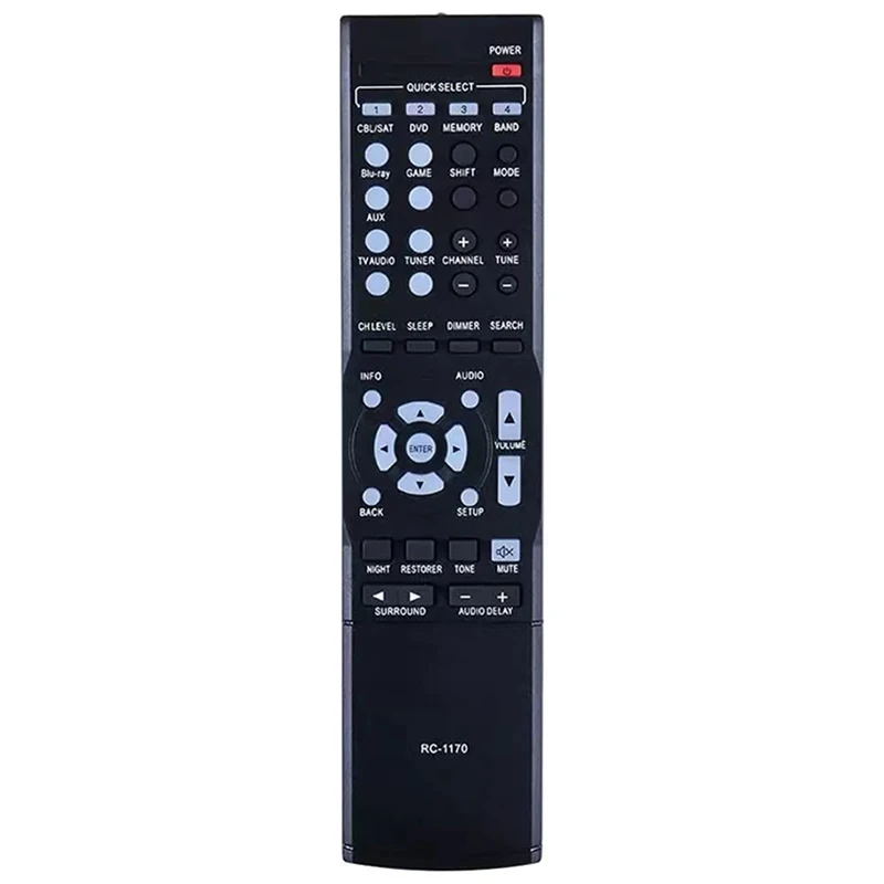 

Совместим с AV-ресивером Denon AVR-1513 AVR-E200 AVR-X500 DHT-1513BA Запасные части с дистанционным управлением RC-1170