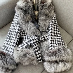 Faux Fur Coat Women's Clothing 2023 New Winter Jackets Silver Fox Fur Short Jacket Female Thicken Warm Imittation Fur Outwear