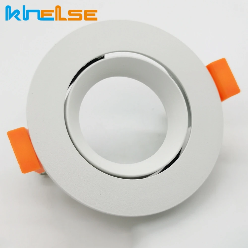 5pcs LED Downlight Bracket Bases Recessed Ceiling Spot Light Frame Housing Adjustable Fixture Lamp Holder Fitting Cut Hole 75mm