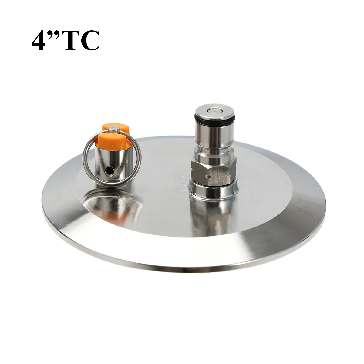 

4"TC End Cap with Gas Ball Lock Post and PRV 18 PSI Dry Hopper Accessories Homebrew Conical Fermenter Accessories