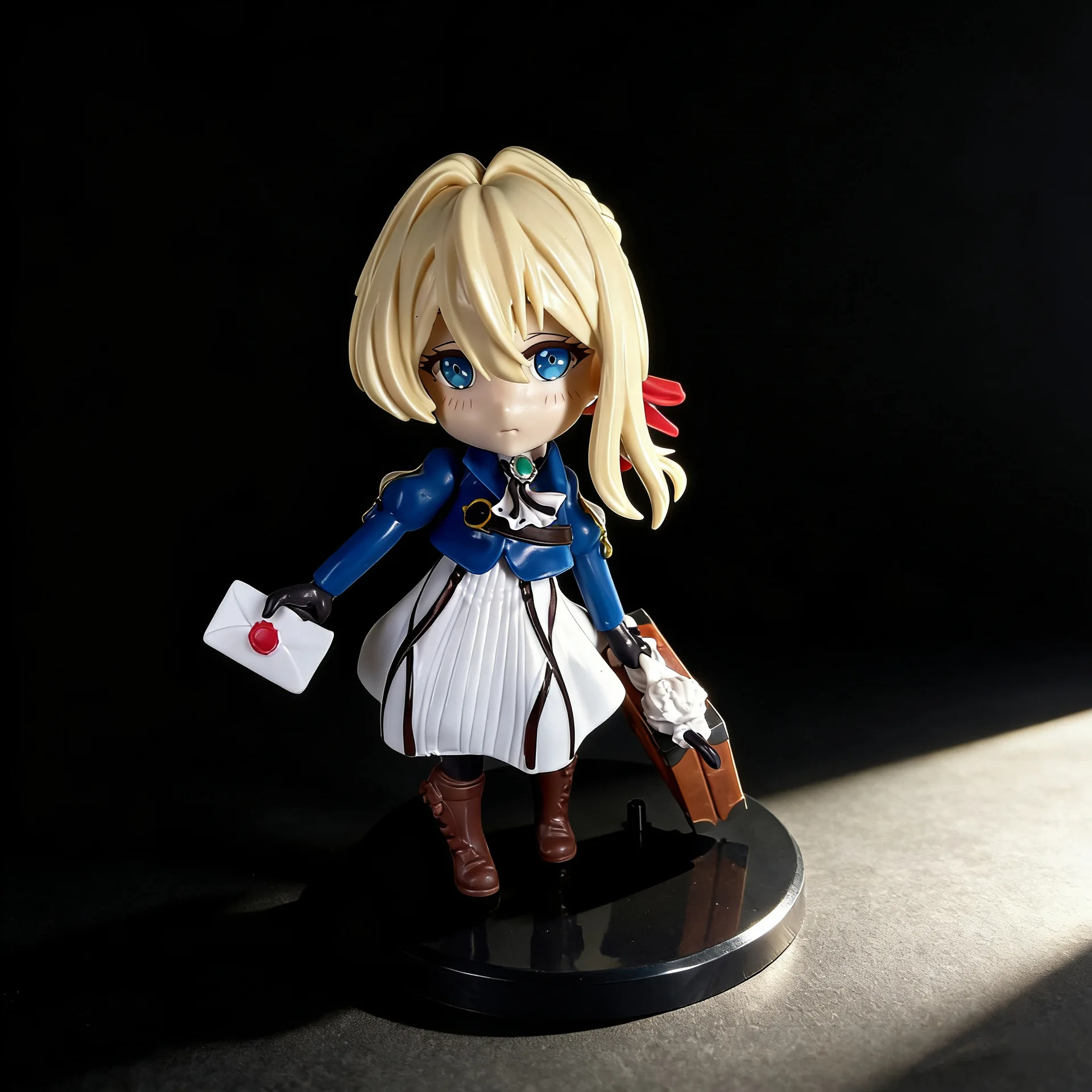 Figura de Anime de Violet Evergarden de 15 cm, Versión Linda, Entregando una Carta, Modelo de Estatua Coleccionable, Decoración de Escritorio