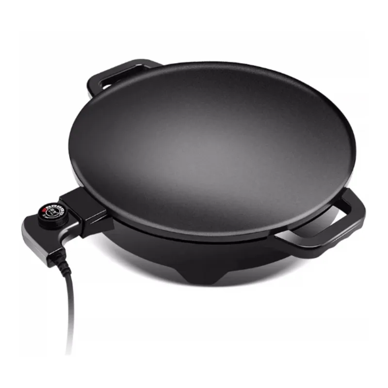 Non-Stick Electric Crepe Grill for Commercial Home, Adjustable Temperature Round Pancake Maker