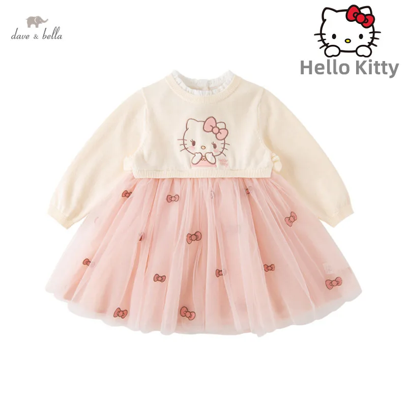 

Hello Kitty Dave Bella Spring Dresses for Girls Dresses Birthday Party Princess Costume Children's Prom Dress DB1230163