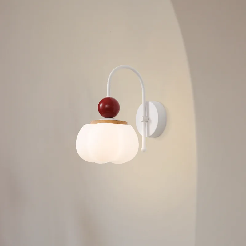 

Cream wind in the ancient living room wall lamp French pumpkin living room main lamp wabi sandy wind room bedroom lamp retro