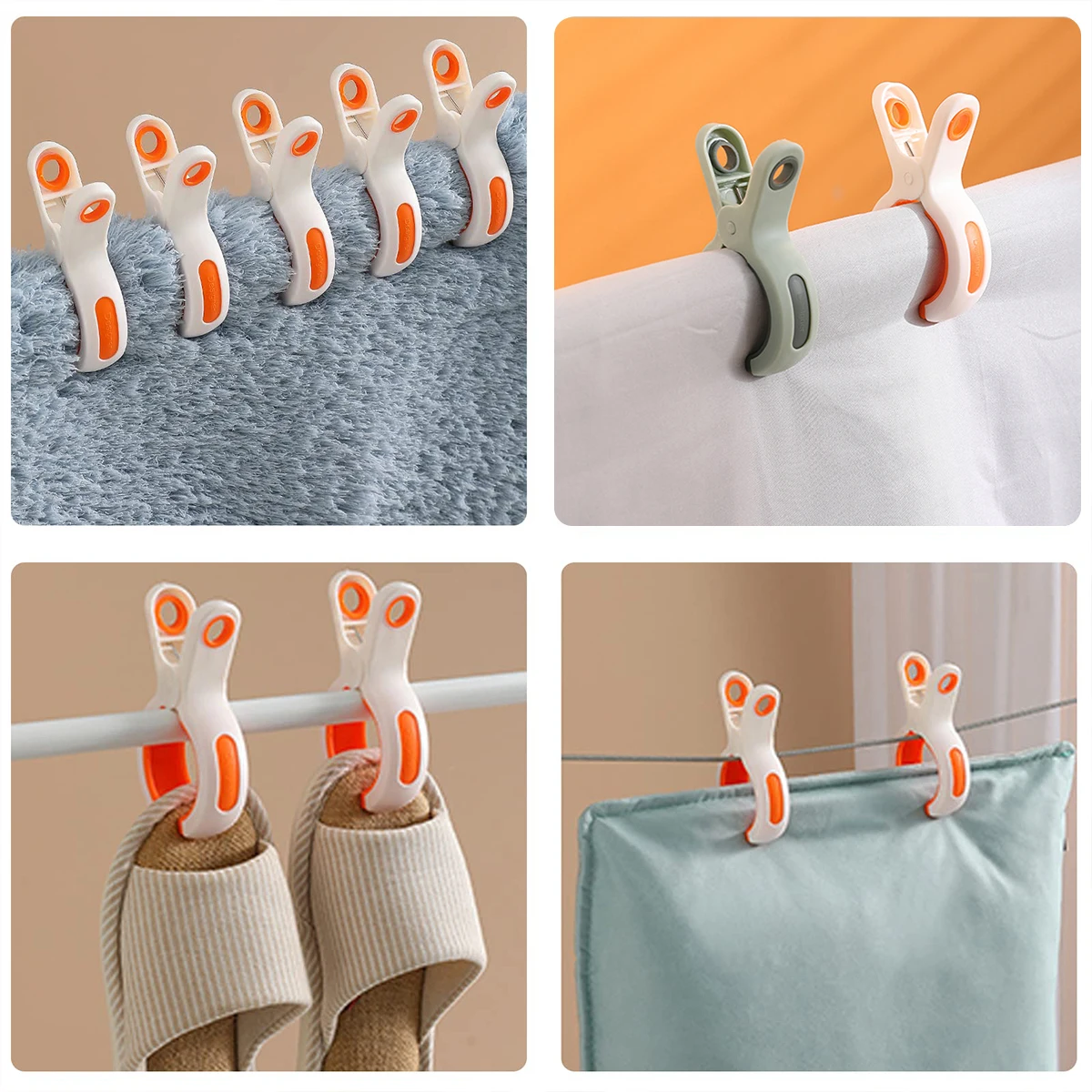 

Clip Clothespin Strong Windproof Comforter Large Clip Plastic Clamped Home Dryer Sheet Holder Clothes Clamps Mixed Color Fashion