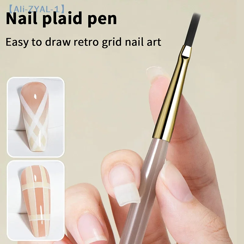 【ZYAL-1】3 pezzi pennello per nail art verricatore disegno per unghie pittura linea pennello strumento per nail art pennelli acrilici strumenti per manicure di design fai da te