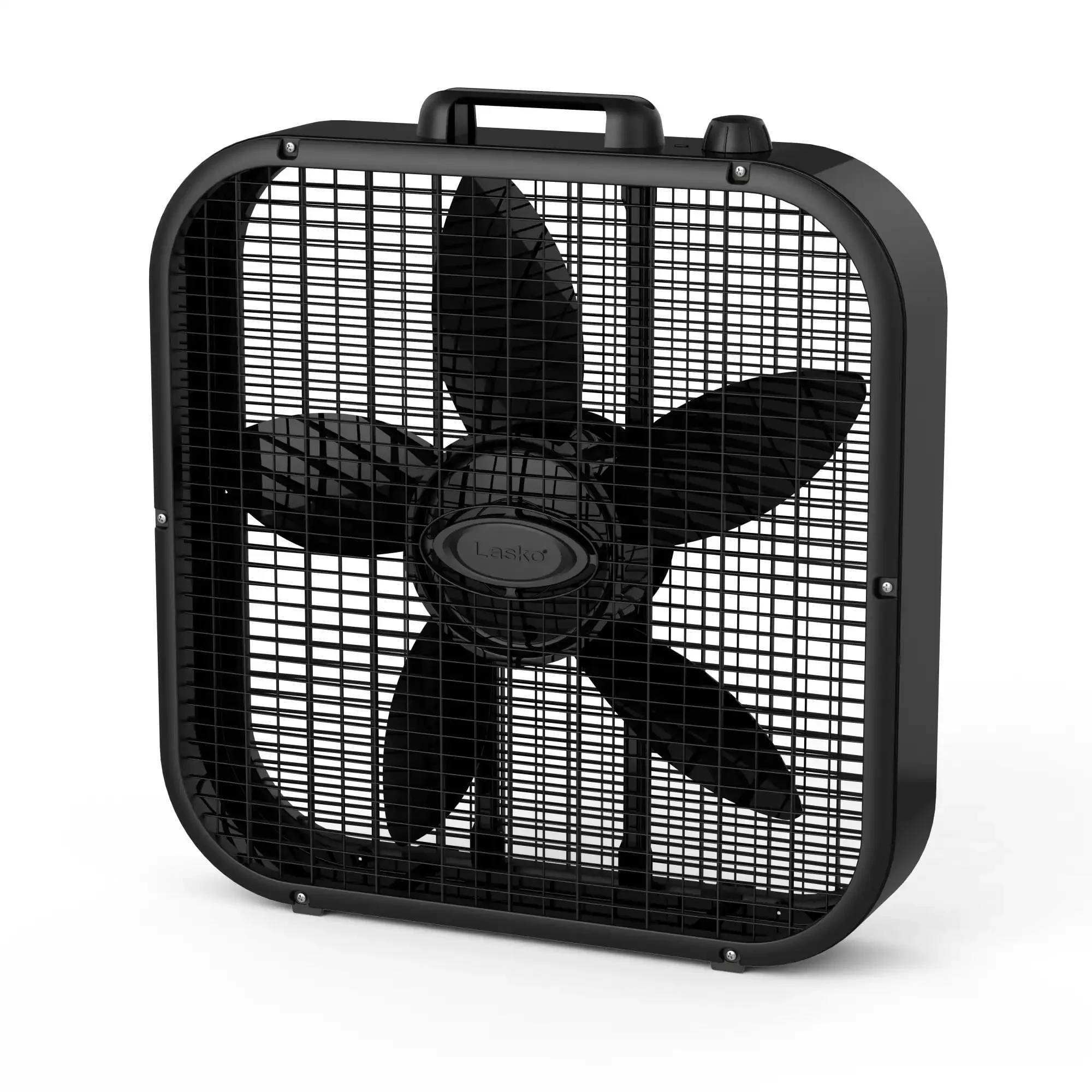 NEW Decor Colors 20" Energy Efficient Box Fan with 3 Speeds, 22" H, Black, B20401, New