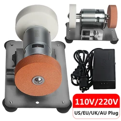 100W Double Grinder Machine Table Grinding Coarse and Fine Polishing Electric Grinding Wheel Grindig Stone Household