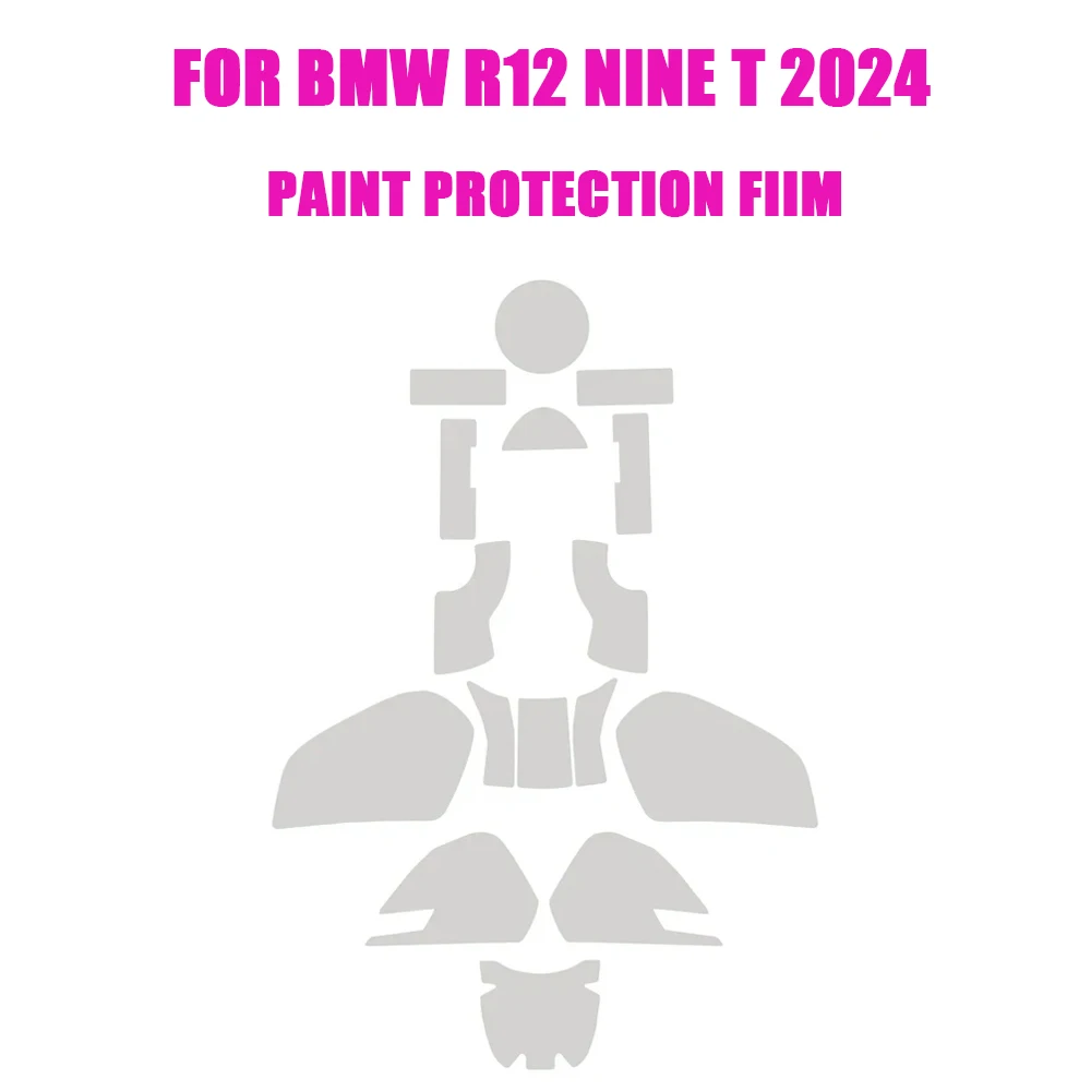 Película protetora TPU anti-risco para motocicleta, proteção de carenagem de tinta, acessórios para BMW R12, Nine T, PPF, R12, Nine T, 2024, novo