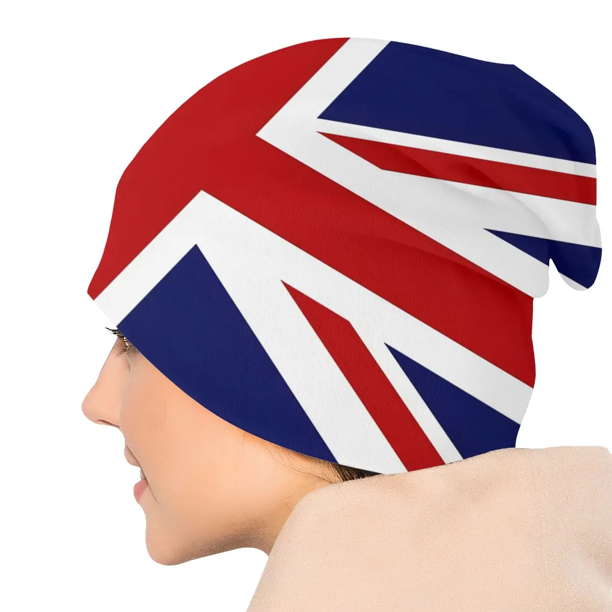 Union Jack Flag Of The UK Unisex Bonnet Thin Hiking Skullies Beanies For Men Women