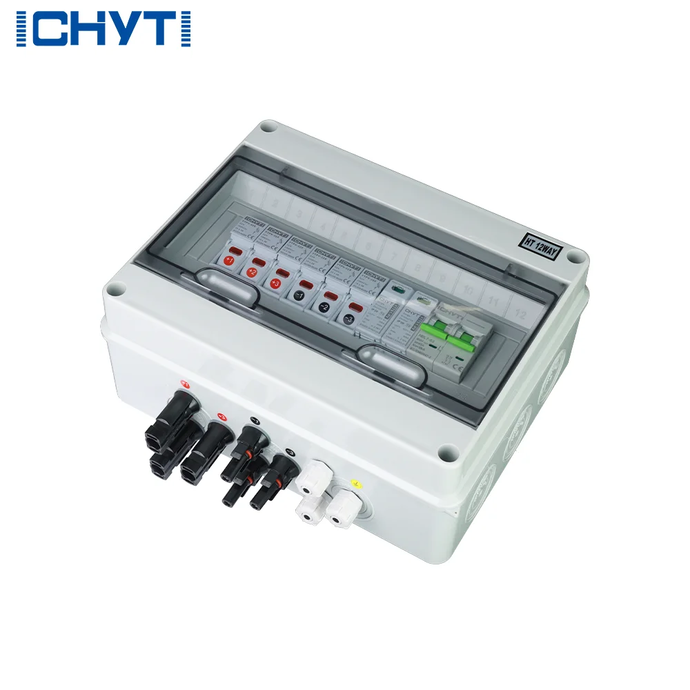 Factory Direct Selling IP65 PV 3in 1out 600v String Solar PV Combiner Box for 3 Strings Solar Panel