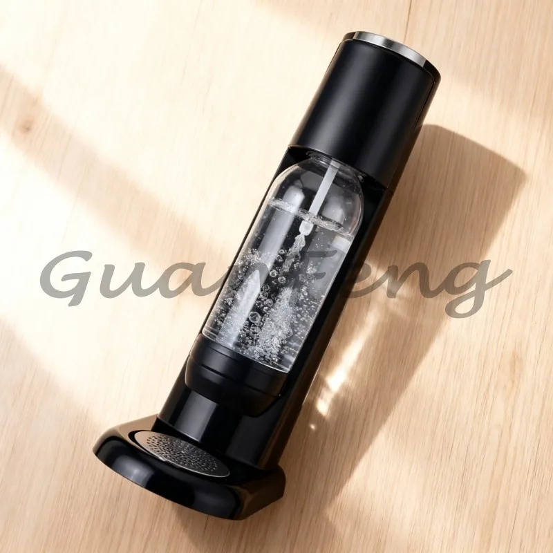 Hot & Cold Desktop Manual Soda Maker, Plastic Housing Home Sparkling Water Machine for CO2 Cylinder