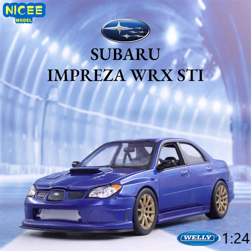 WELLY 1:24 Subaru Impreza WRX STI Supercar Alloy Car Model Diecasts & Toy Vehicles Collect Car Toy Boy Birthday Gifts B230