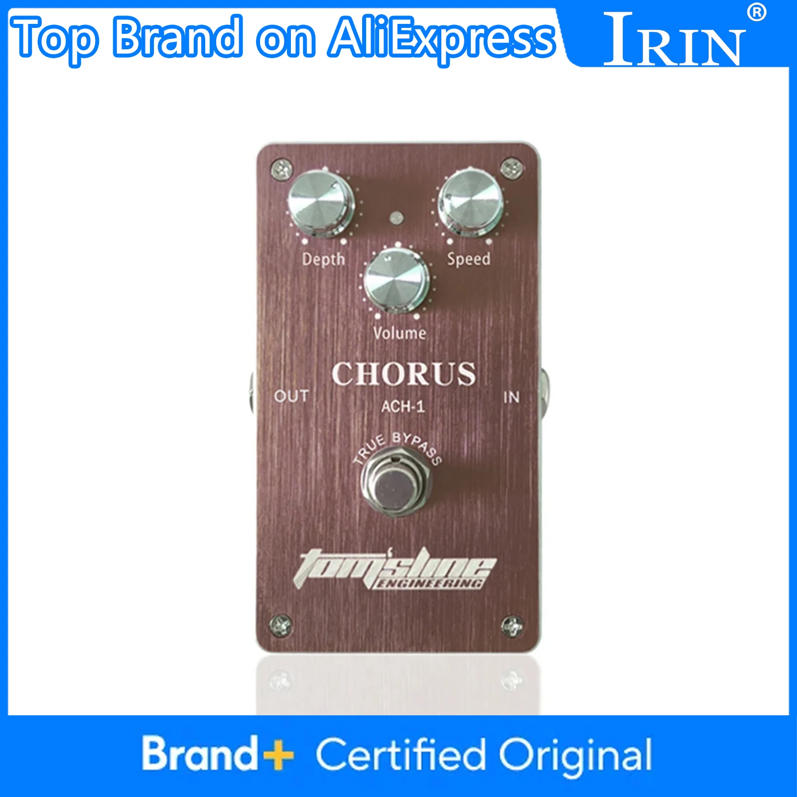 

Aroma ACH-1 Chorus Педаль эффектов для гитары Низкое энергопотребление Низкий уровень шума True Bypass Запчасти и аксессуары для электрогитары