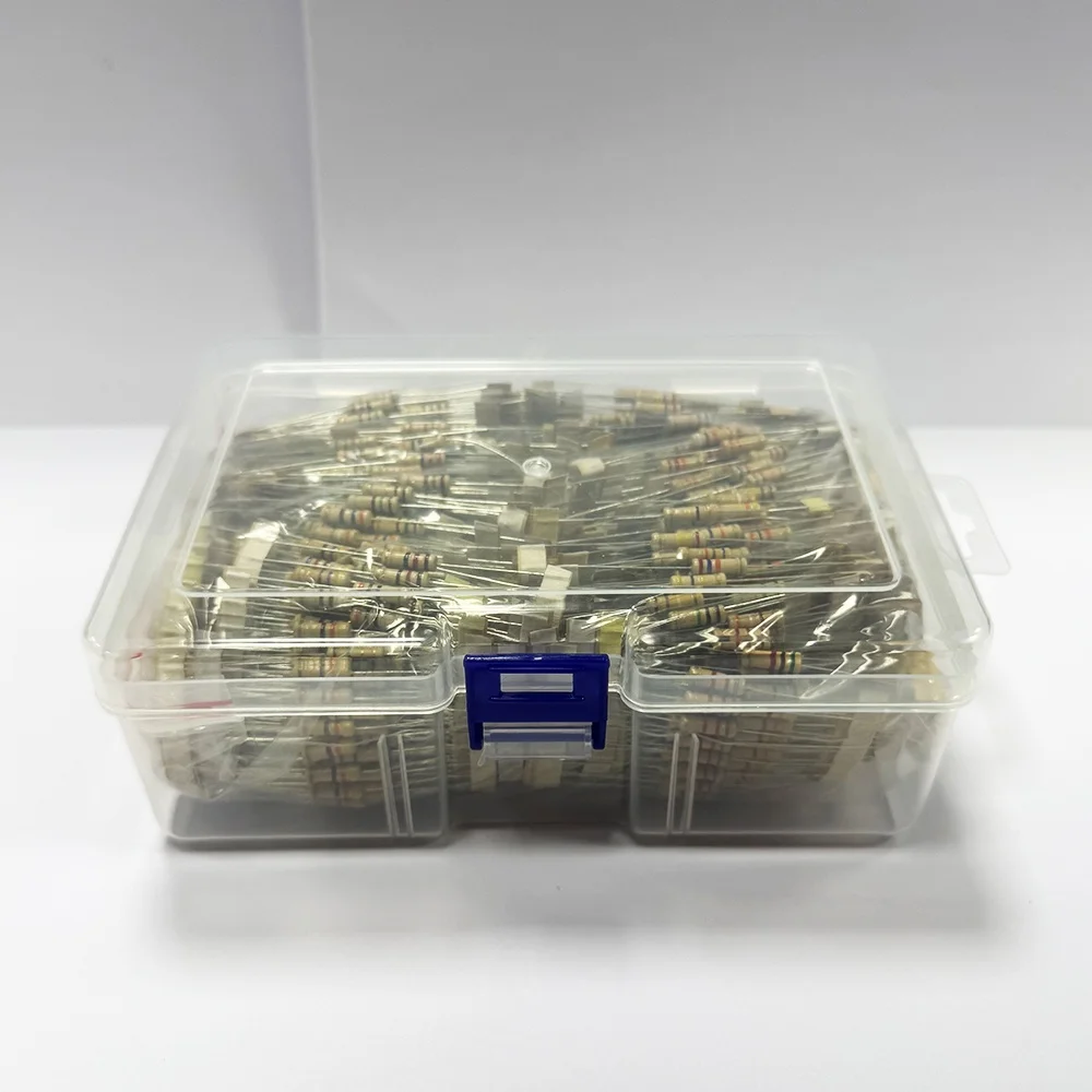 122Values 0.33-10M Ohm 1/2W 5% Carbon Film Resistors Assortment Kit Electronic Components