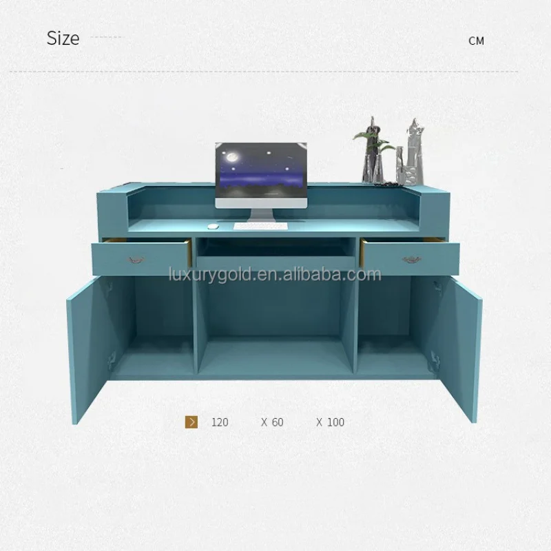 Personnalisé Bureau de vente au détail multifonctionnel, design simple et moderne, comptoir de caisse de magasin, table de caisse de vêtements