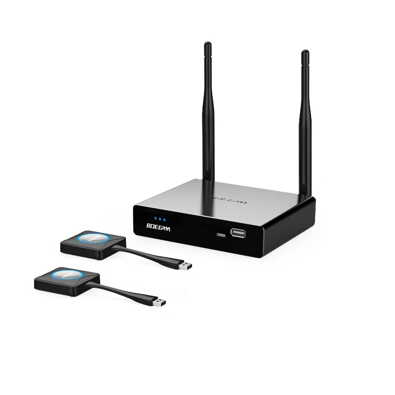 

Low Latency 4K Wireless Display System with USB Transmitter Support iOS Android Windows MacOS