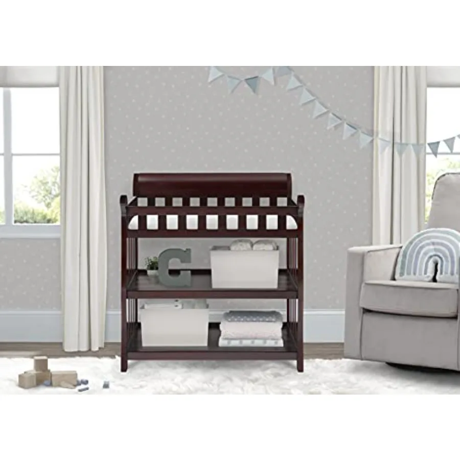 Delta Eclipse Changing Table with Changing Pad Espresso Cherry