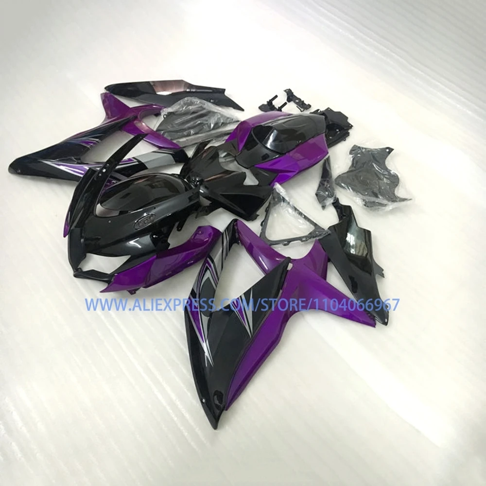 GSXR600/750 2008 2009 2010 Motorcycle Fairing Set for GSXR 600 750 08 09 10 Matte Black Fairings Kit