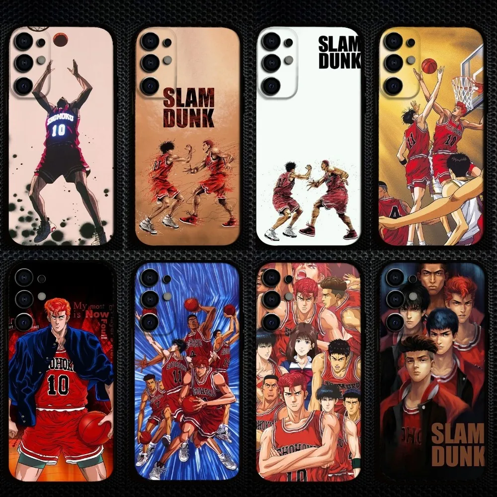 

Anime Comics Slam Dunk Phone Case For Samsung S25/S24/S23/S22/S21/S20/Plus,Fe,Lite/Others Black Cover