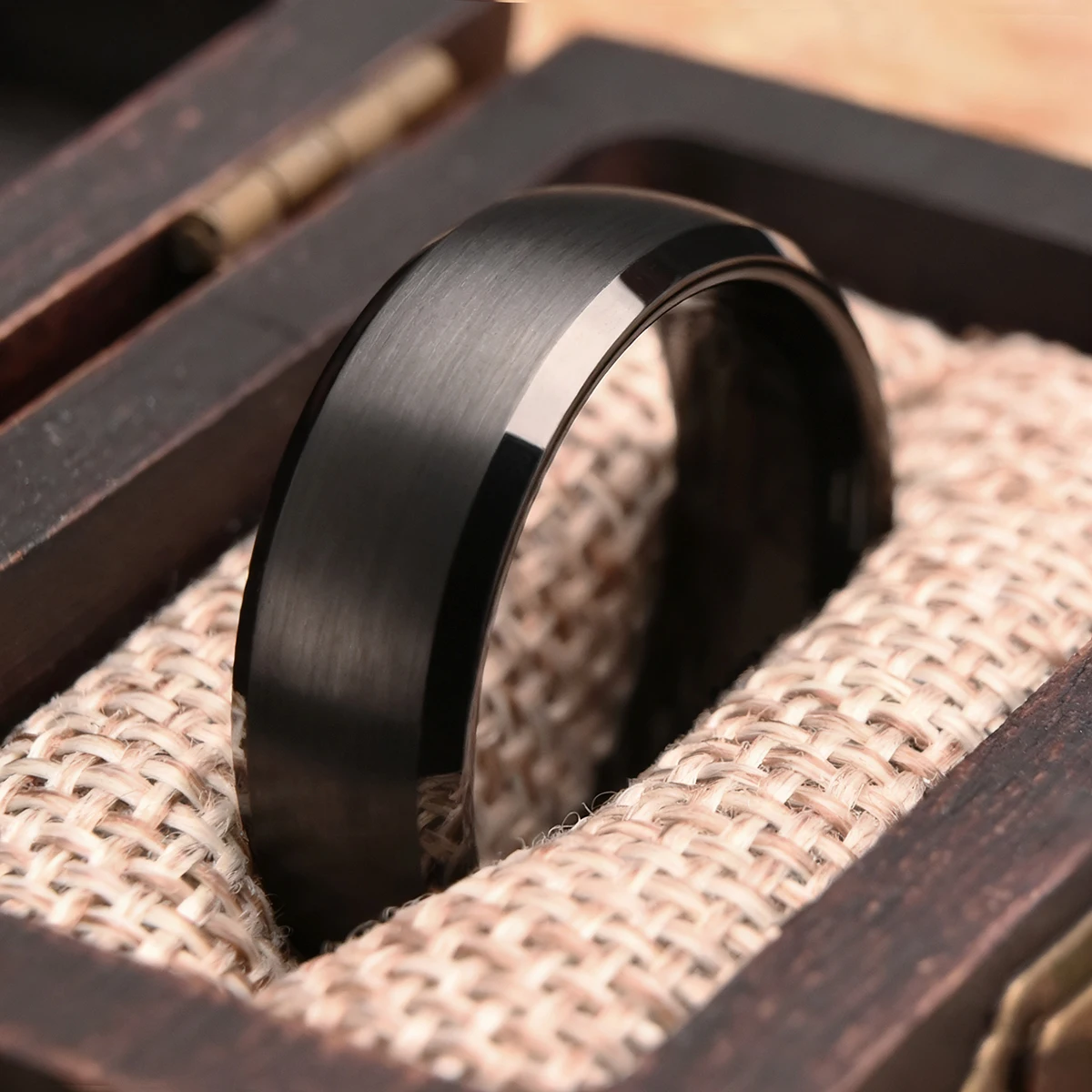 

Black tungsten carbide ring for man anillos bague homme pareja de compromiso fashion jewelry wedding band couple engagement ring