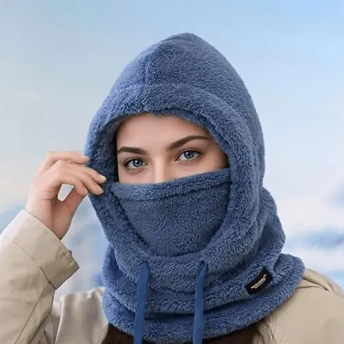 Winter Warm Balaclava Thermal Windproof Ski Hood Motocycle Face Cover Polar Fleece Adjustable Cycling Neck Cover Full Face Maskd - Image 9