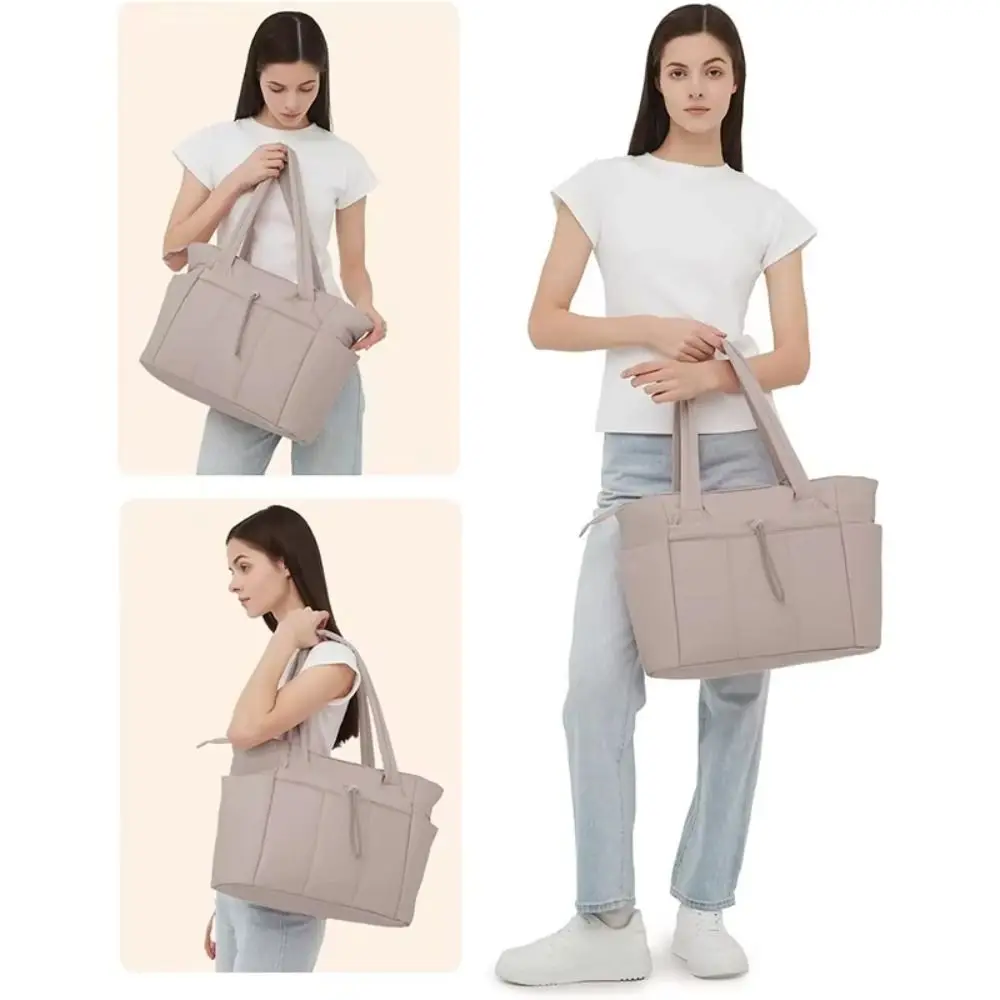 New Puffy Padded Female Handbag Multiple Pockets Soft Tote Bag Lightweight Women Shoulder Bag Women - view 3