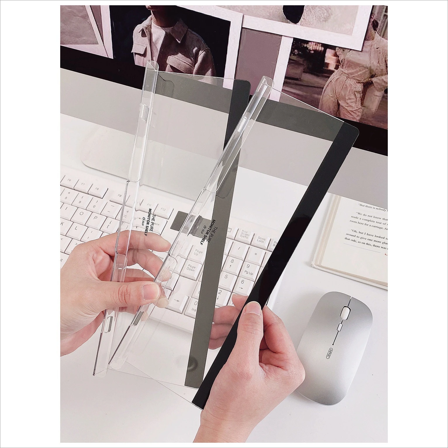 Computer Screen Monitor Message Board Side Label Transparent Sticker Work Memorandum Sticky Note Post-it Note