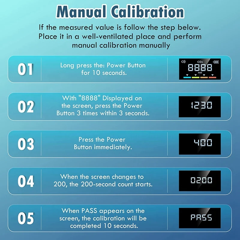 ABFT-2X โทรศัพท์มือถือ CO2 Monitor เซ็นเซอร์ NDIR เครื่องตรวจจับคาร์บอนไดออกไซด์ในร่ม CO2 Testing Manager เซ็นเซอร์ NDIR พร้อมตะขอ