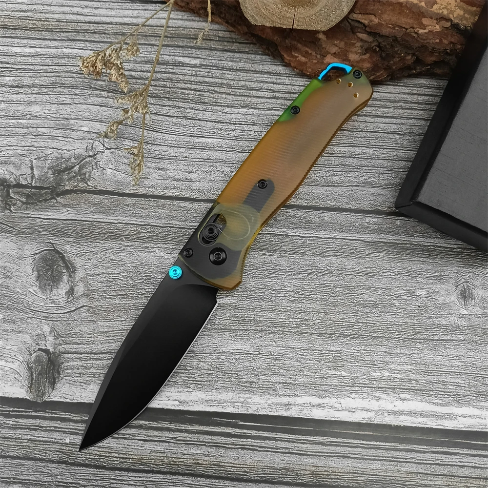 BM535D2 Blade Fishing Fruit Knife PEI Handle Cutting Survival Outdoor Camping EDC Tool Knife Pocket