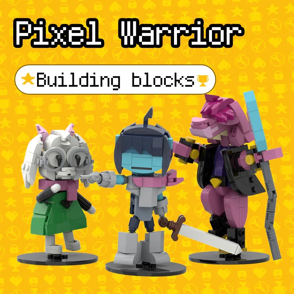 Gobricks MOC jeu populaire figurine Deltarune blocs de construction modèle Deltarune Kris Susie Ralsei poupée d'action briques jouets enfants cadeaux