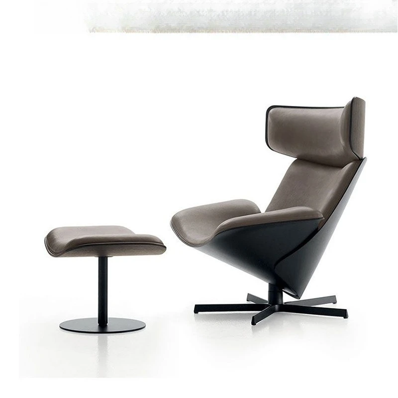 Nordic creative designer casual modern light luxury villa living room backrest lazy single rotating zongzi sofa chair