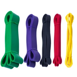 Unisex Fitness 208cm Rubber Resistance Bands Yoga Band Pilates Elastic Loop Crossfit Expander Strength Gym Fitness Equipment