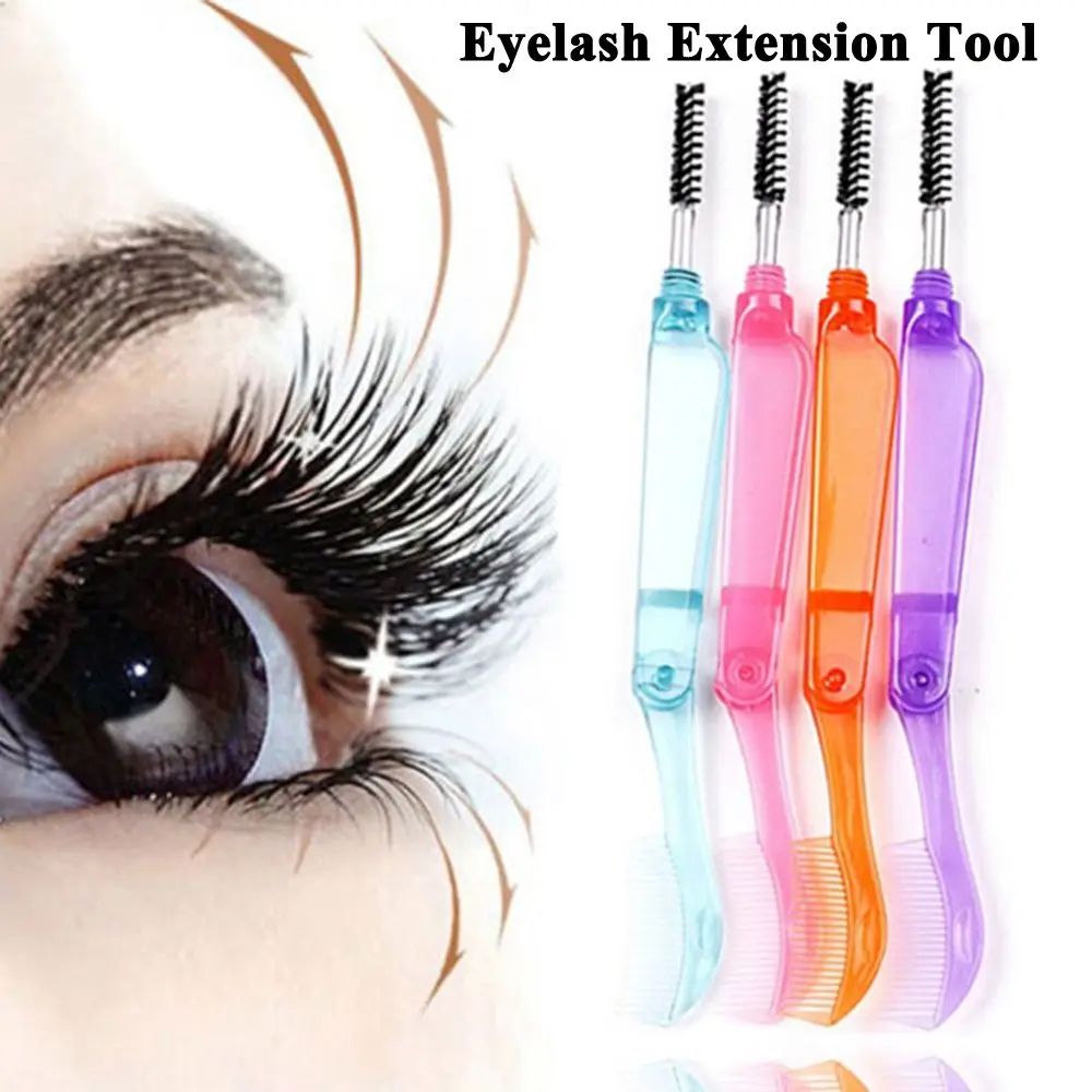 Portable Durable Nylon Eyelash Extension Tool Cosmetic Tools Eyelash Comb Eyebrow Brush Eyelash Brush Makeup Brush