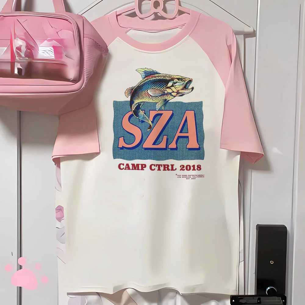 Sza t shirt women modern style Japanese blend Tee female streetwear 2000s Japanese clothing