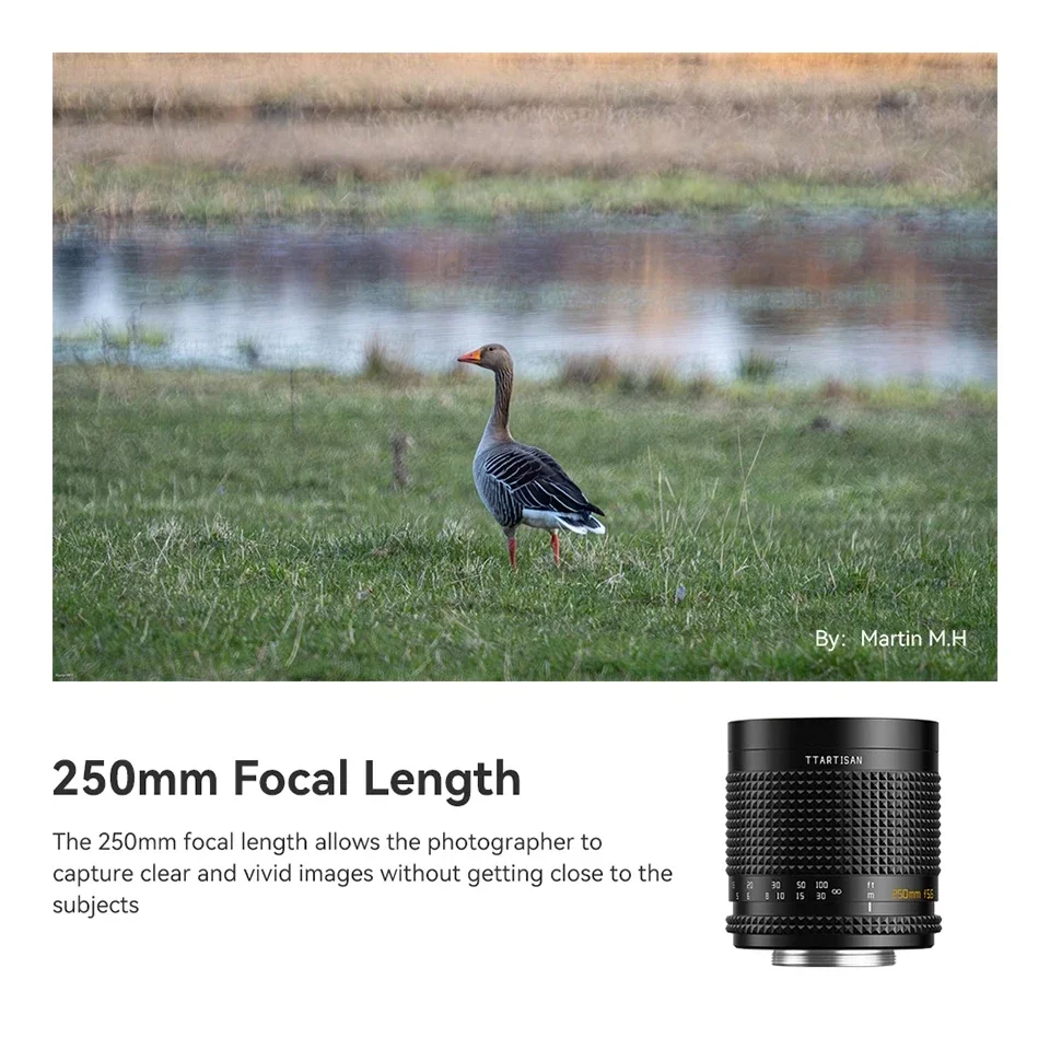 TTArtisan 250mm F5.6 Reflex Full Frame Manual Focus Lens for Mirrorless Camera Photography with M42 Mount with Doughnut Bokeh