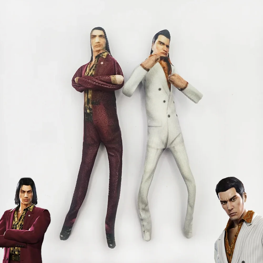 Juego Yakuza Kiryu Kazuma Cosplay muñeco de peluche de algodón delgado forma giratoria decoración de habitación figura abstracta regalos de muñecas