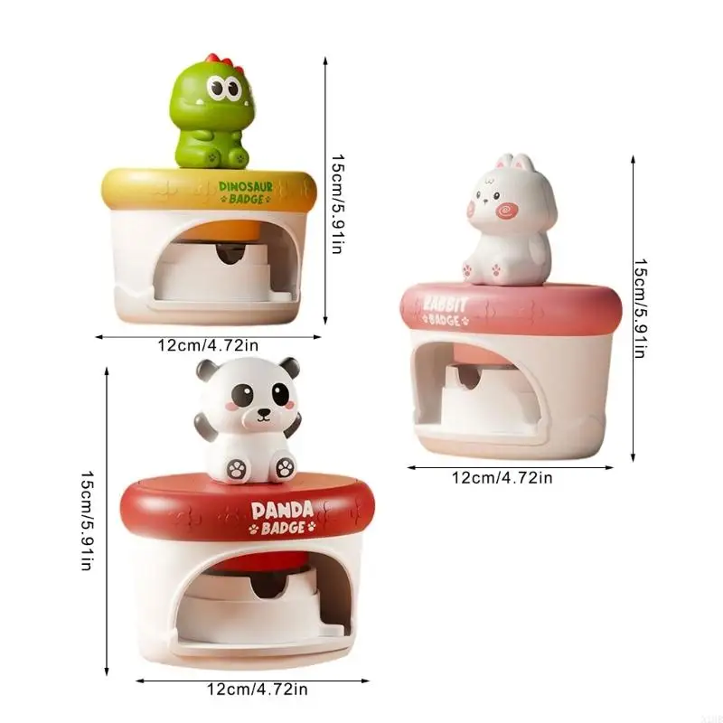 Kinderen Craft Kits Badge Maker Safe Plastic Badge Press Machine speelgoed voor kinderen Early Educational Crafting Project