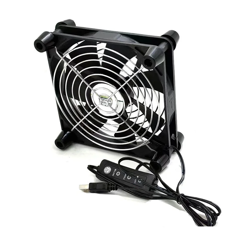 140Mm USB Computer Cooling Fan 5V Portable Quiet Fan With 3 Adjustable Speeds 2800RPM High Performance For Electronics