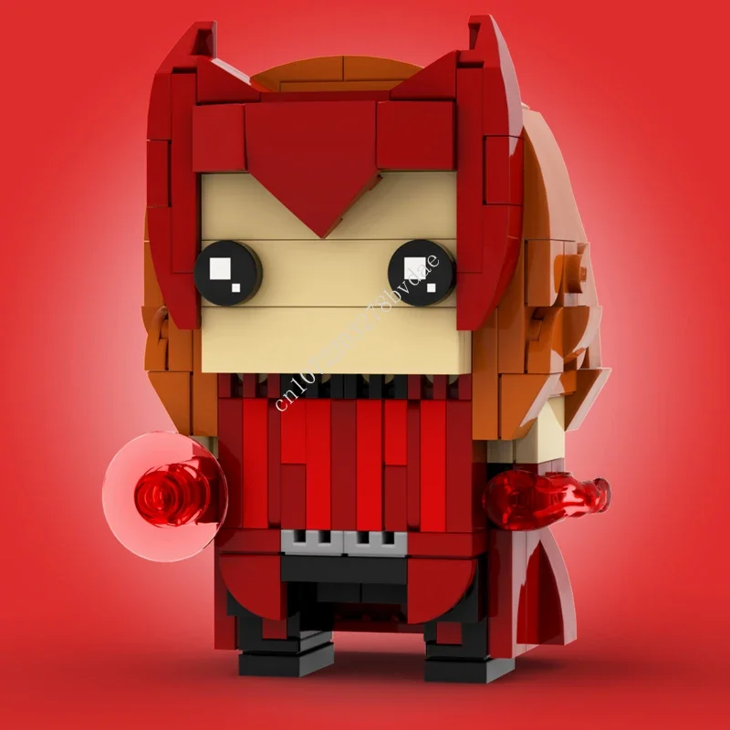 MOC Film Karakters Loki, Scarlet Witch, Halloween Scarlet Witch, Aqua Brickheadz Bouwstenen Cartoon Anim Figuren Speelgoed Geschenken