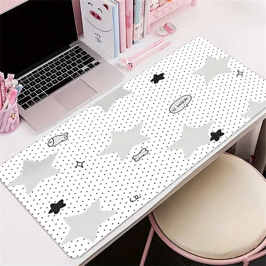Korean ins no wash waterproof oil proof leather desk pad, computer protection desk pad, anti fouling tabletop leather mousepad
