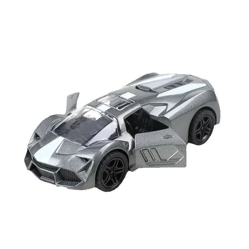Meninos modelo de carro brinquedo realista carro esportivo de corrida pullback liga veículo em miniatura carro de jogo das crianças